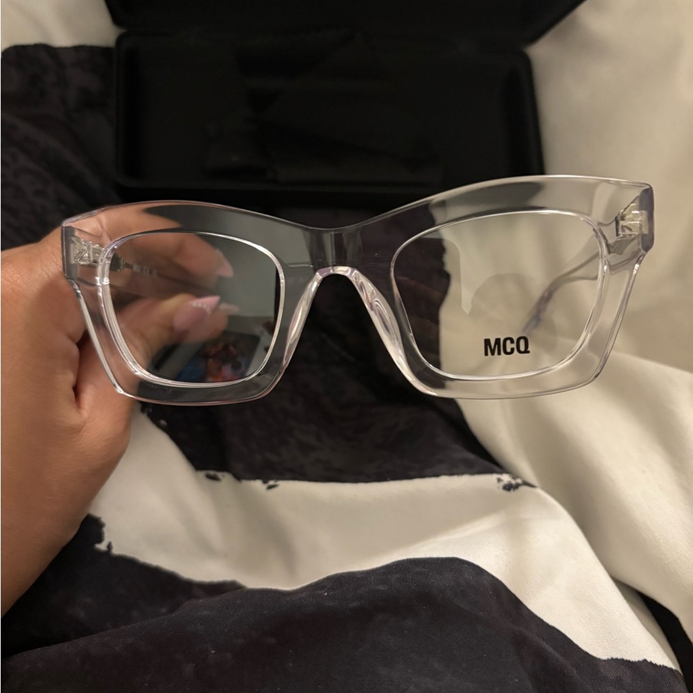Alexander McQueen “ Mc Q” Clear Glasses